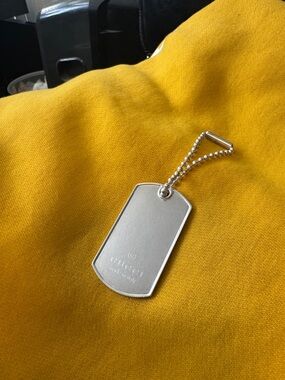 Gucci Silver Dog Tag
